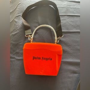 VELVET  FUCHSIA Palm angels everywhere sold out orange padlock bag